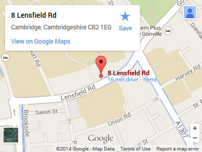 Cambridge Farmers' Market
                                        Map